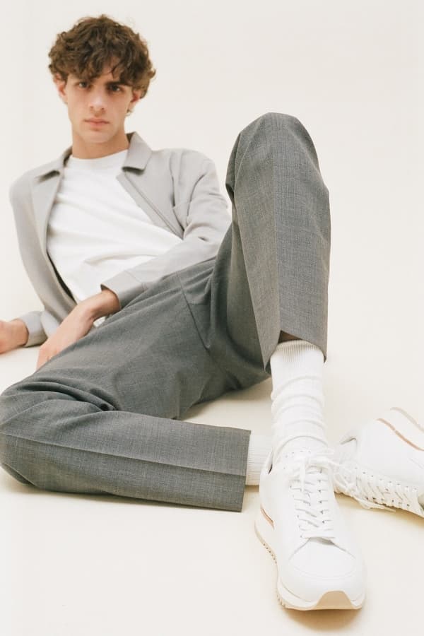 CABOURG 램스킨 나파 101 아이보리 스니커즈