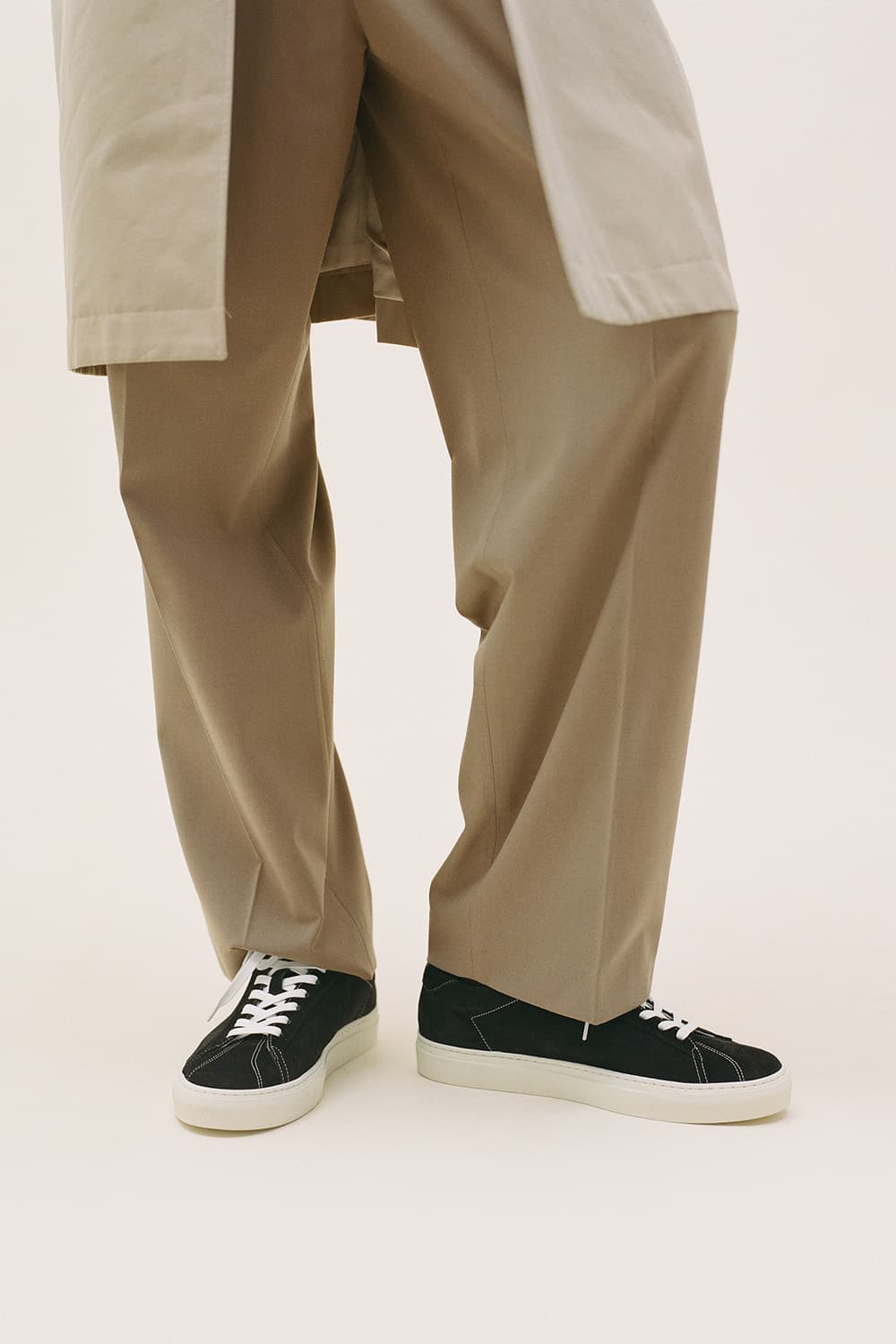 ATLANTIQUE 소가죽 스웨이드 001 블랙 스니커즈