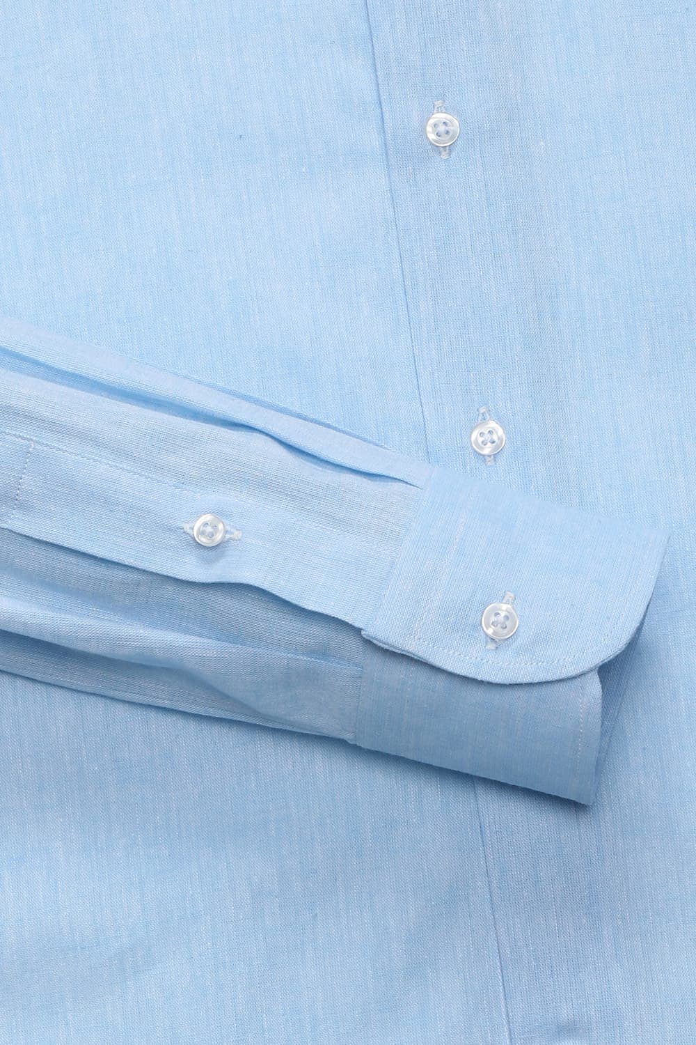 린넨 혼방 베이직 801 라이트블루 셔츠