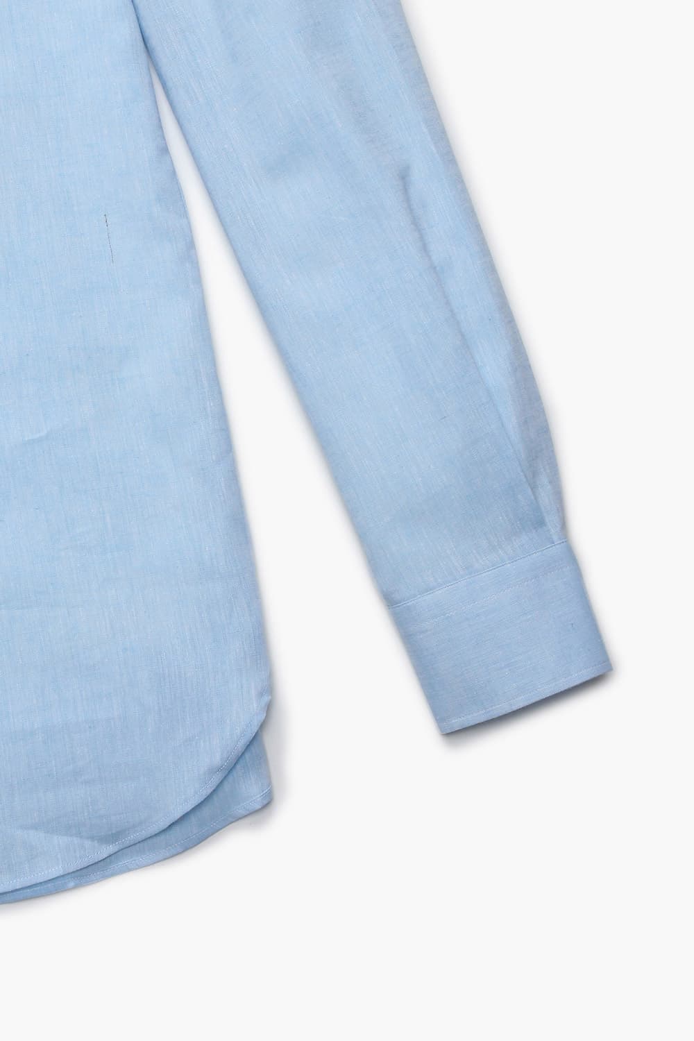 린넨 혼방 베이직 801 라이트블루 셔츠