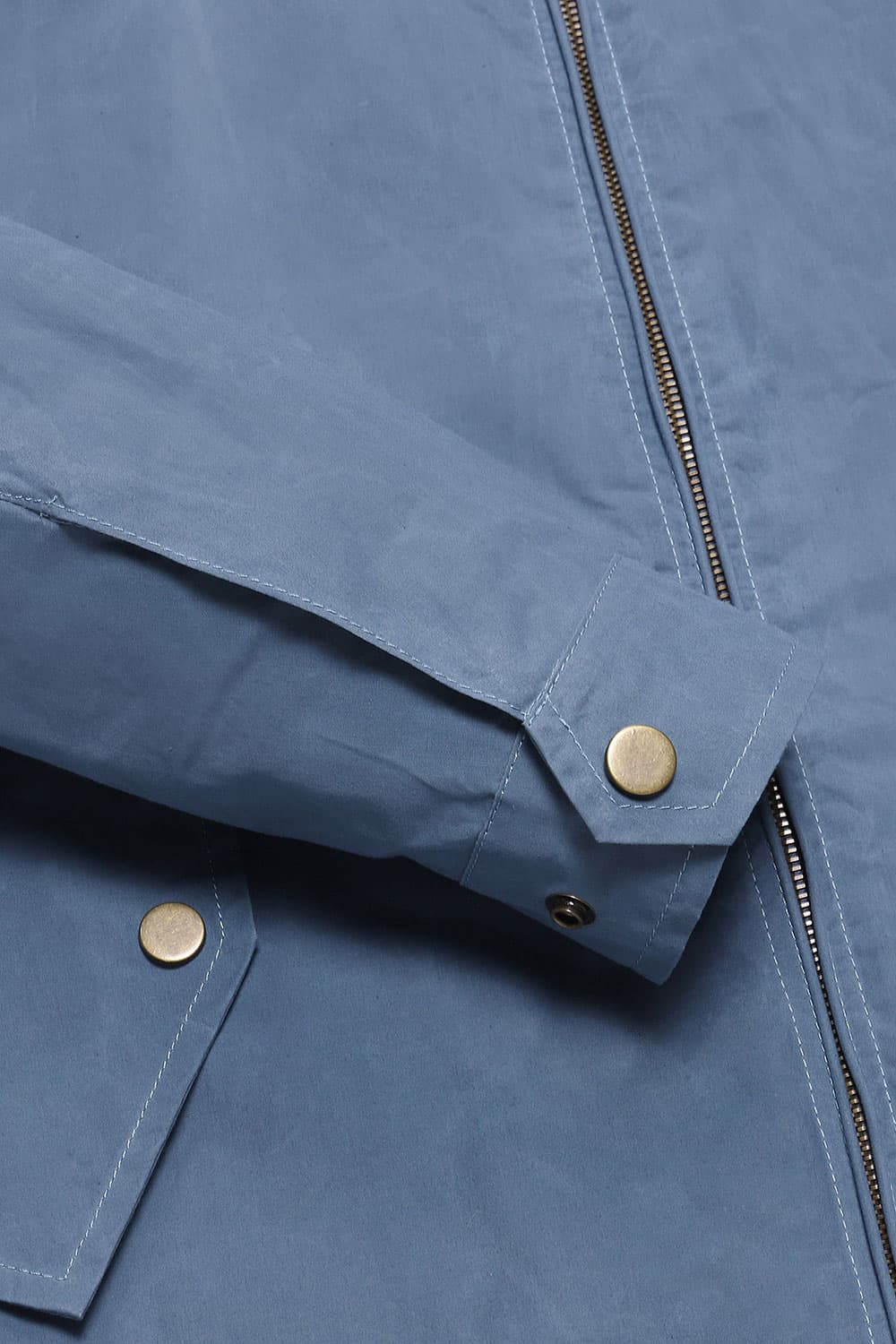 왁스 코튼 베이직 블루종 803 블루 점퍼