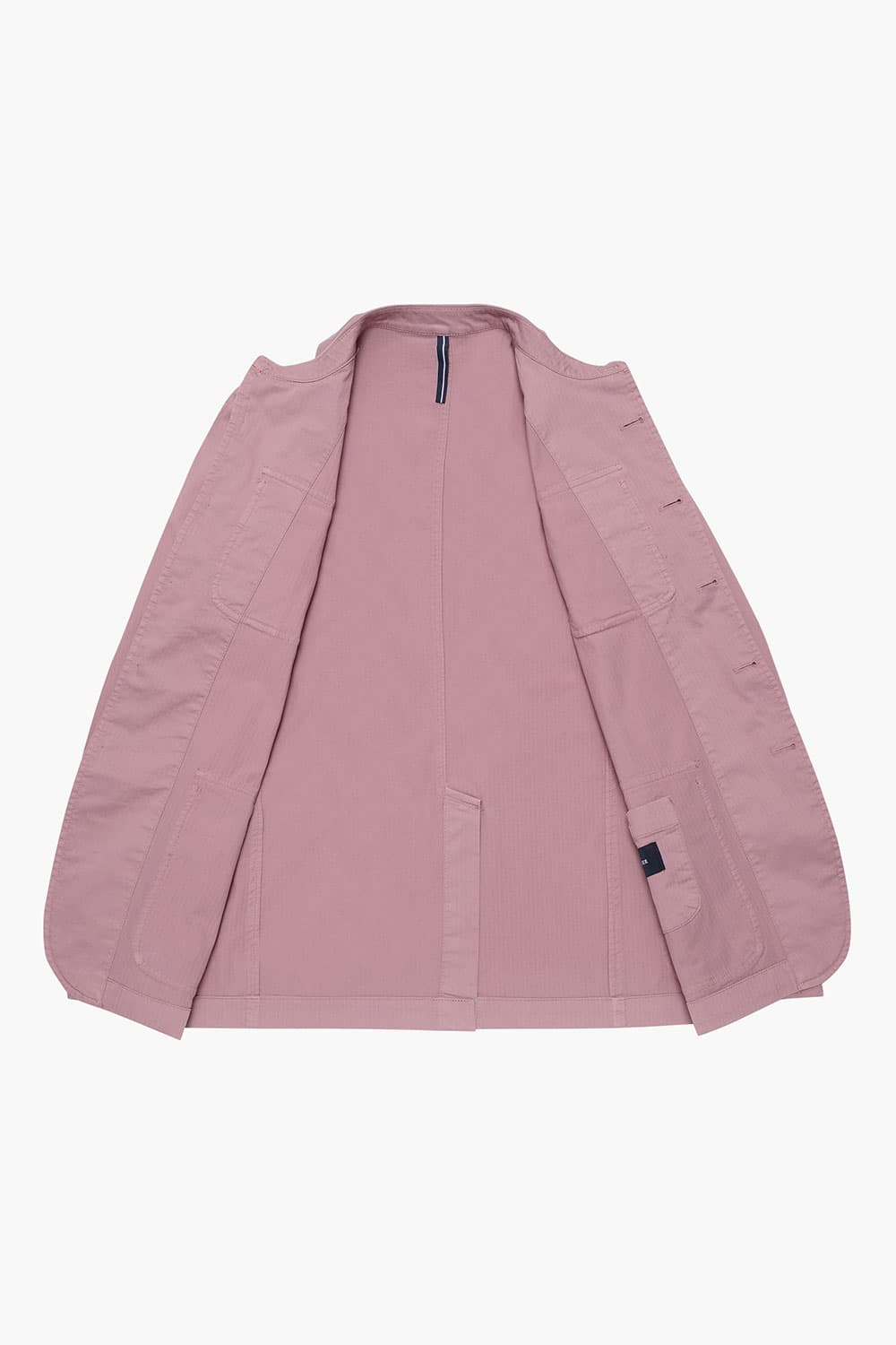 코튼 빅버튼 포켓 901 핑크 하프 코트