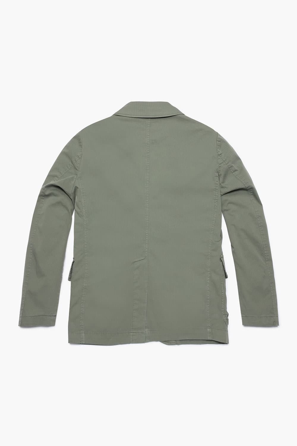 코튼 빅버튼 포켓 901 그린 하프 코트