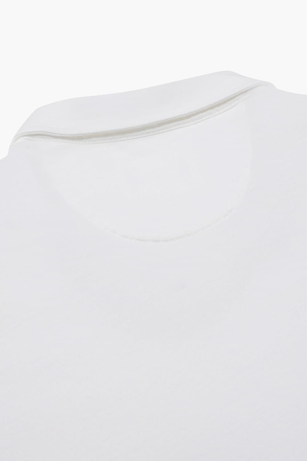 코튼 폴로 101 화이트 긴소매 티셔츠