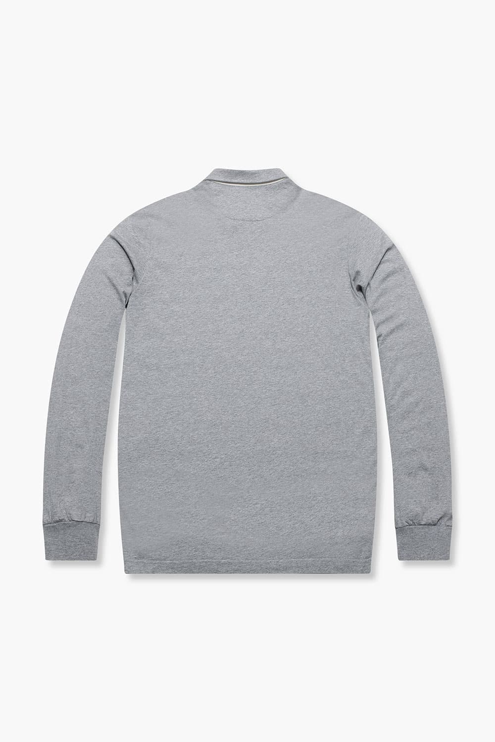 코튼 폴로 102 그레이 긴소매 티셔츠