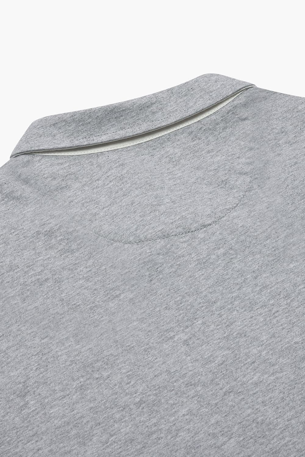 코튼 폴로 102 그레이 긴소매 티셔츠