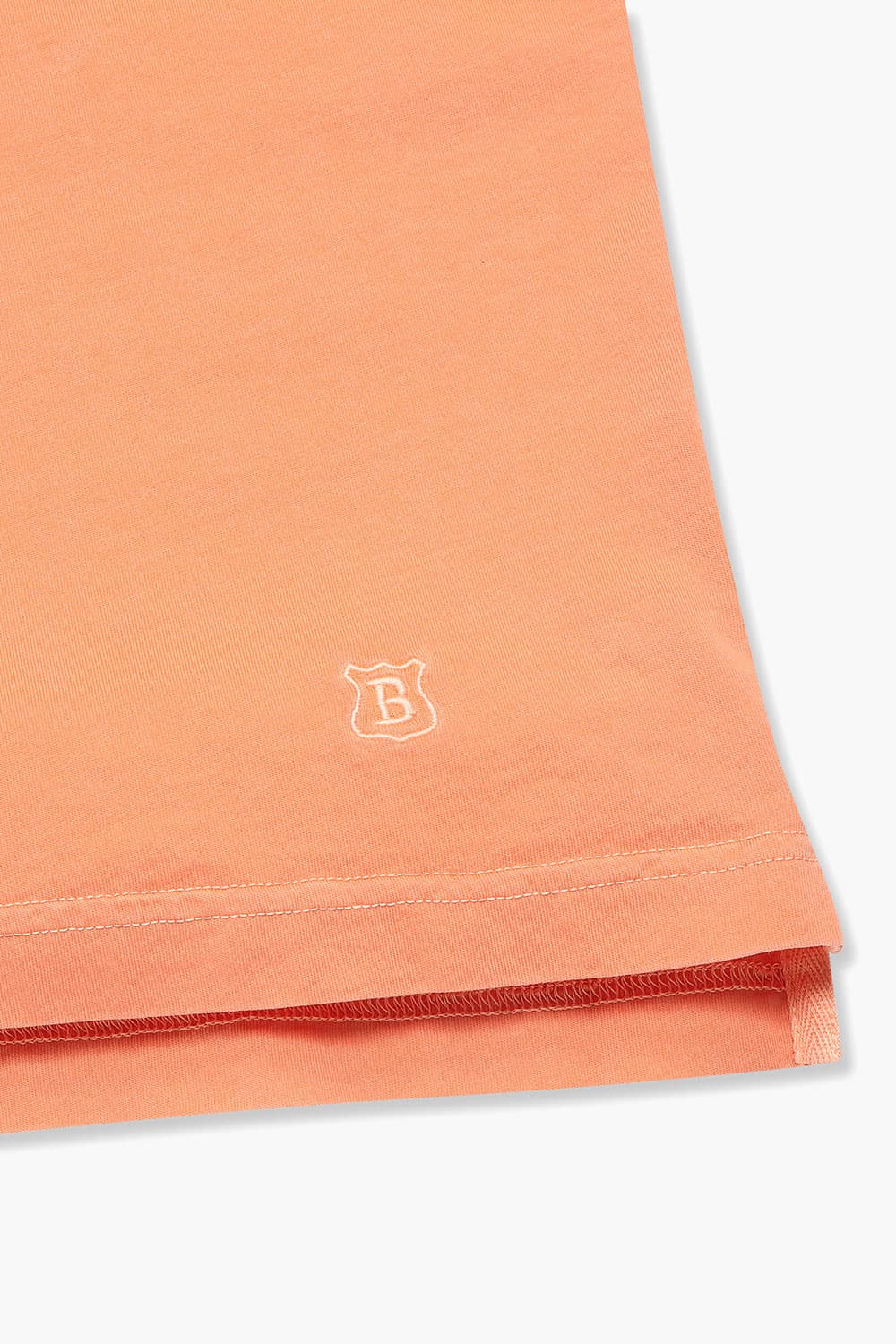 코튼 버튼 다운 포켓 501 오렌지 반소매 티셔츠