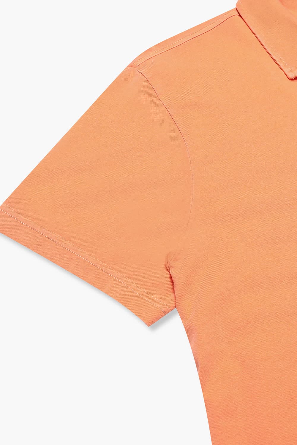 코튼 버튼 다운 포켓 501 오렌지 반소매 티셔츠