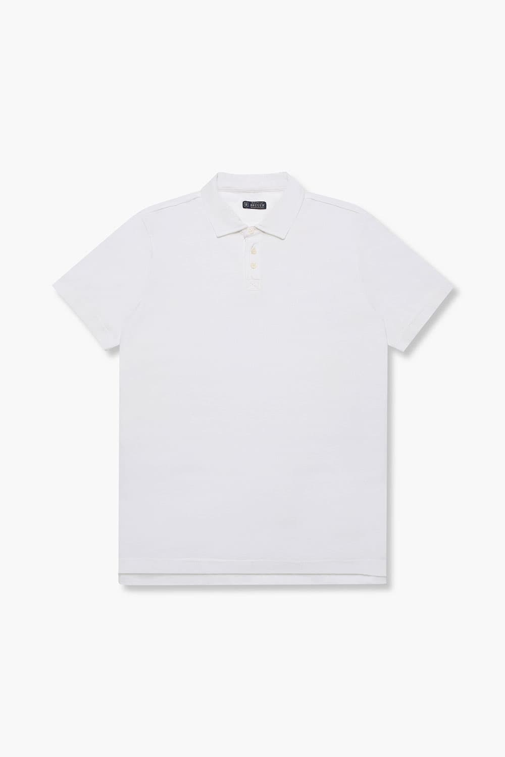 코튼 버튼 다운 포켓 502 화이트 반소매 티셔츠