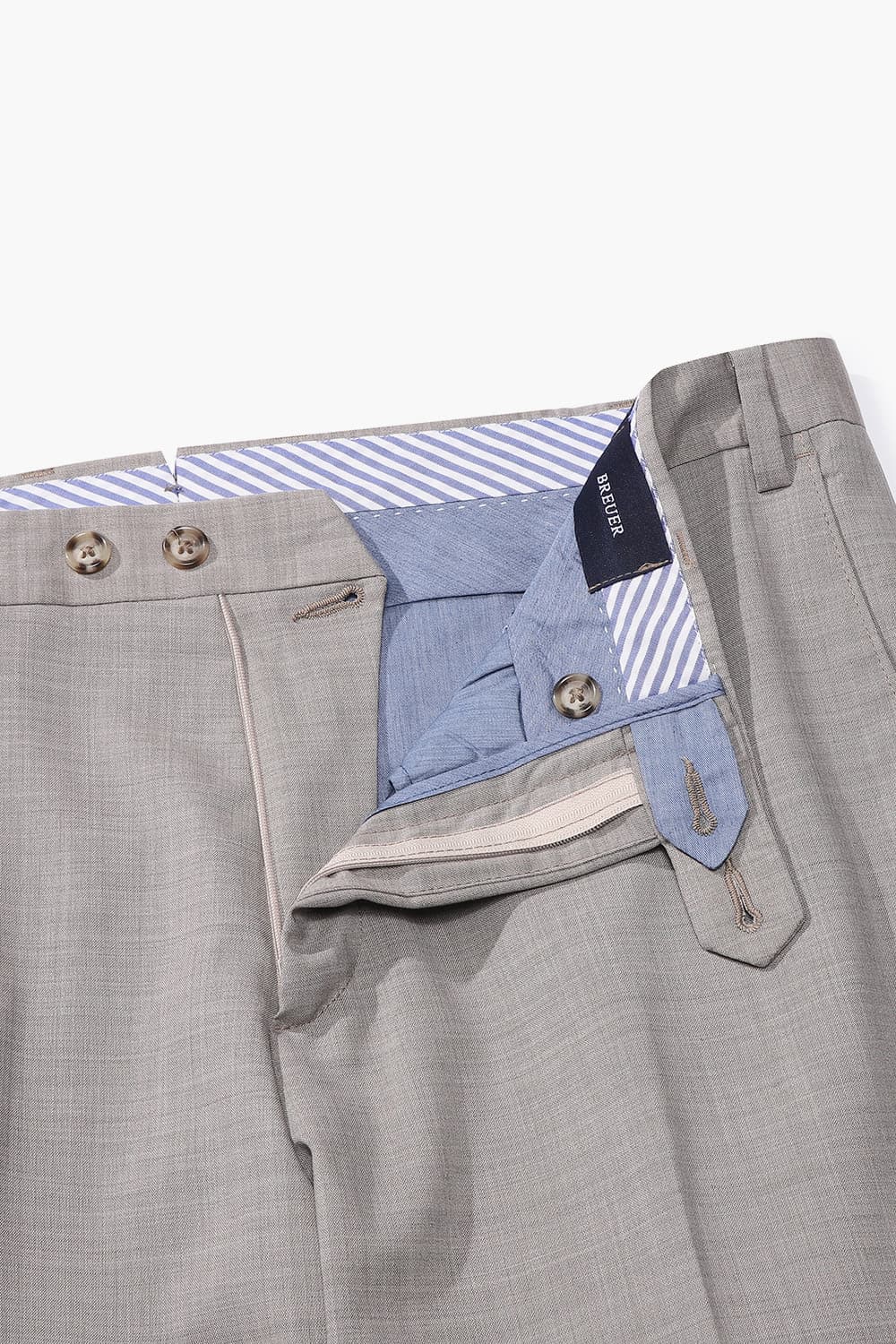 울 테이퍼드 801 라이트브라운 팬츠