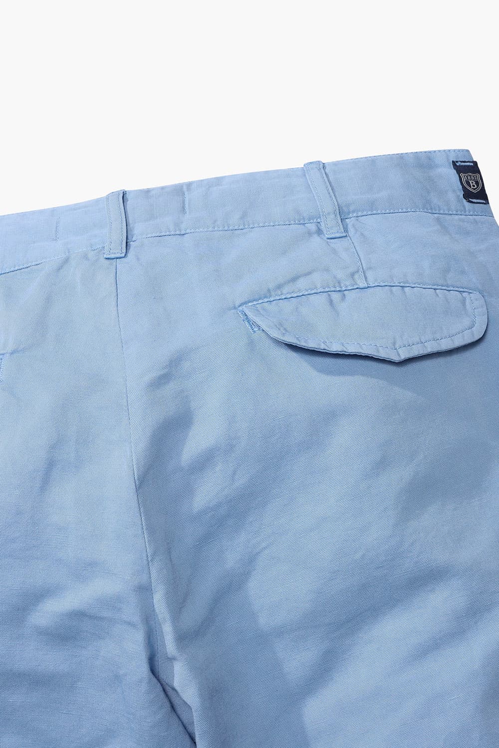 린넨 혼방 슬림 302 라이트블루 캐주얼 팬츠