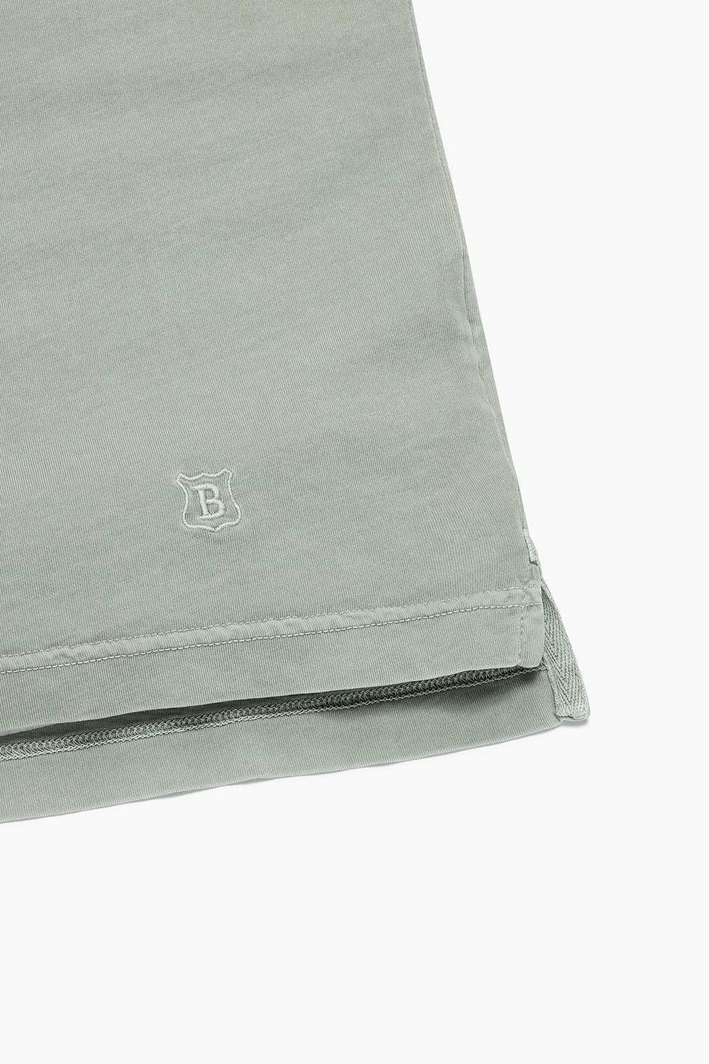 코튼 버튼 다운 포켓 501 라이트그린 반소매 티셔츠