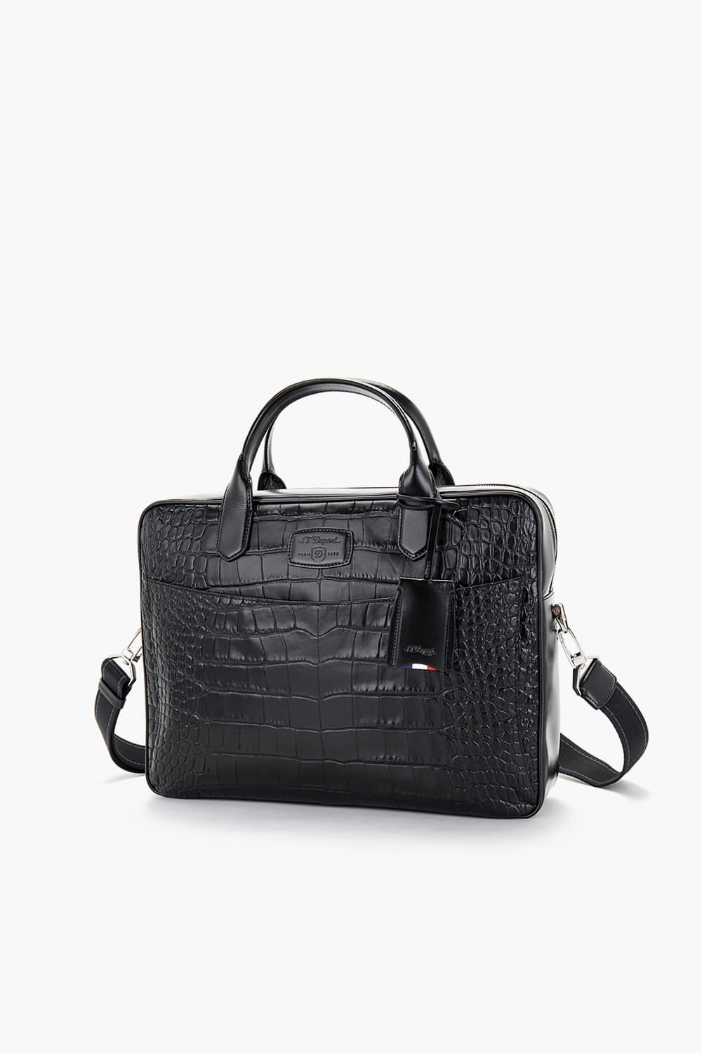 라인D 크로코 댄디 도큐먼트홀더 블랙 CG181063Z