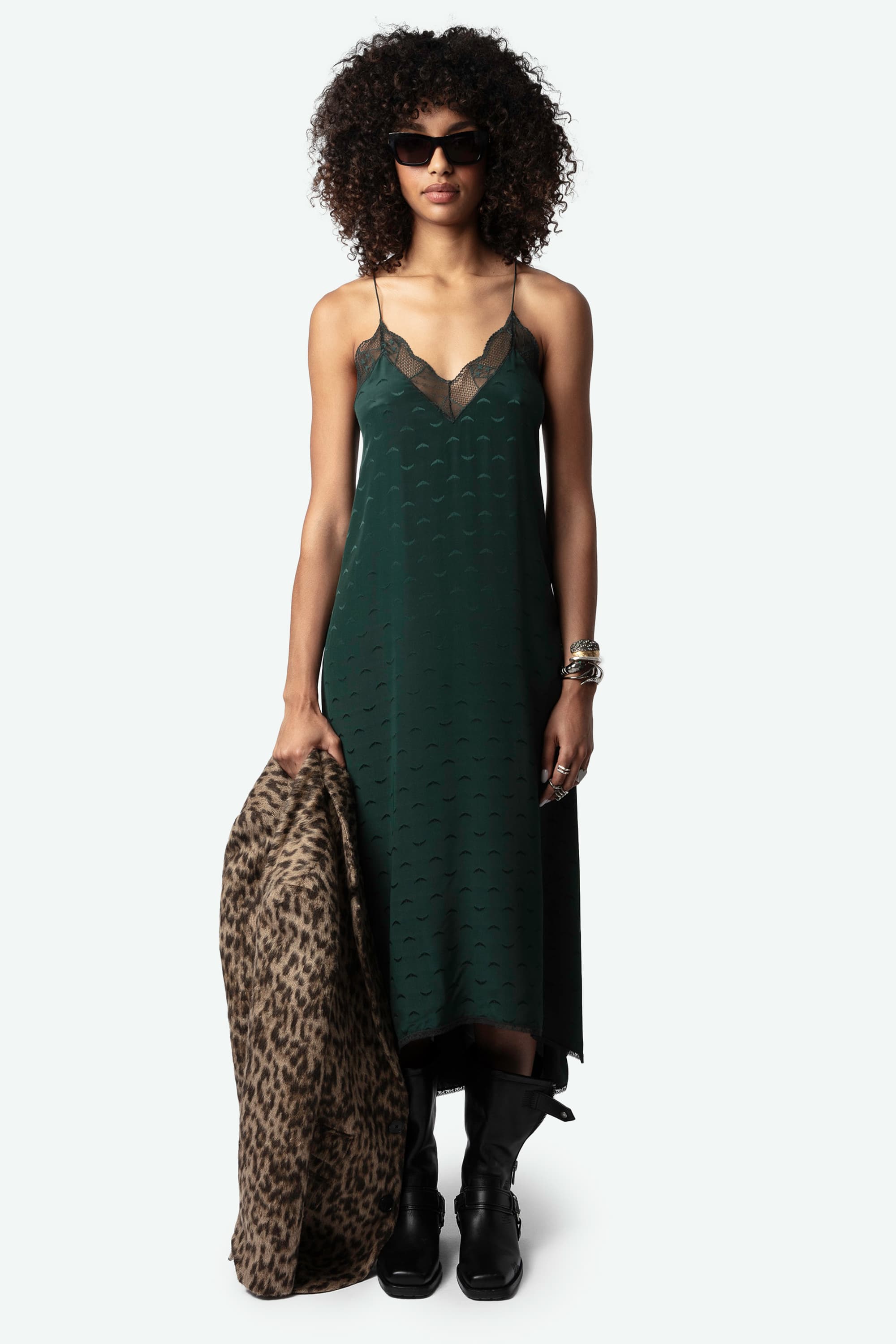 Risty Jacquard Silk Dress