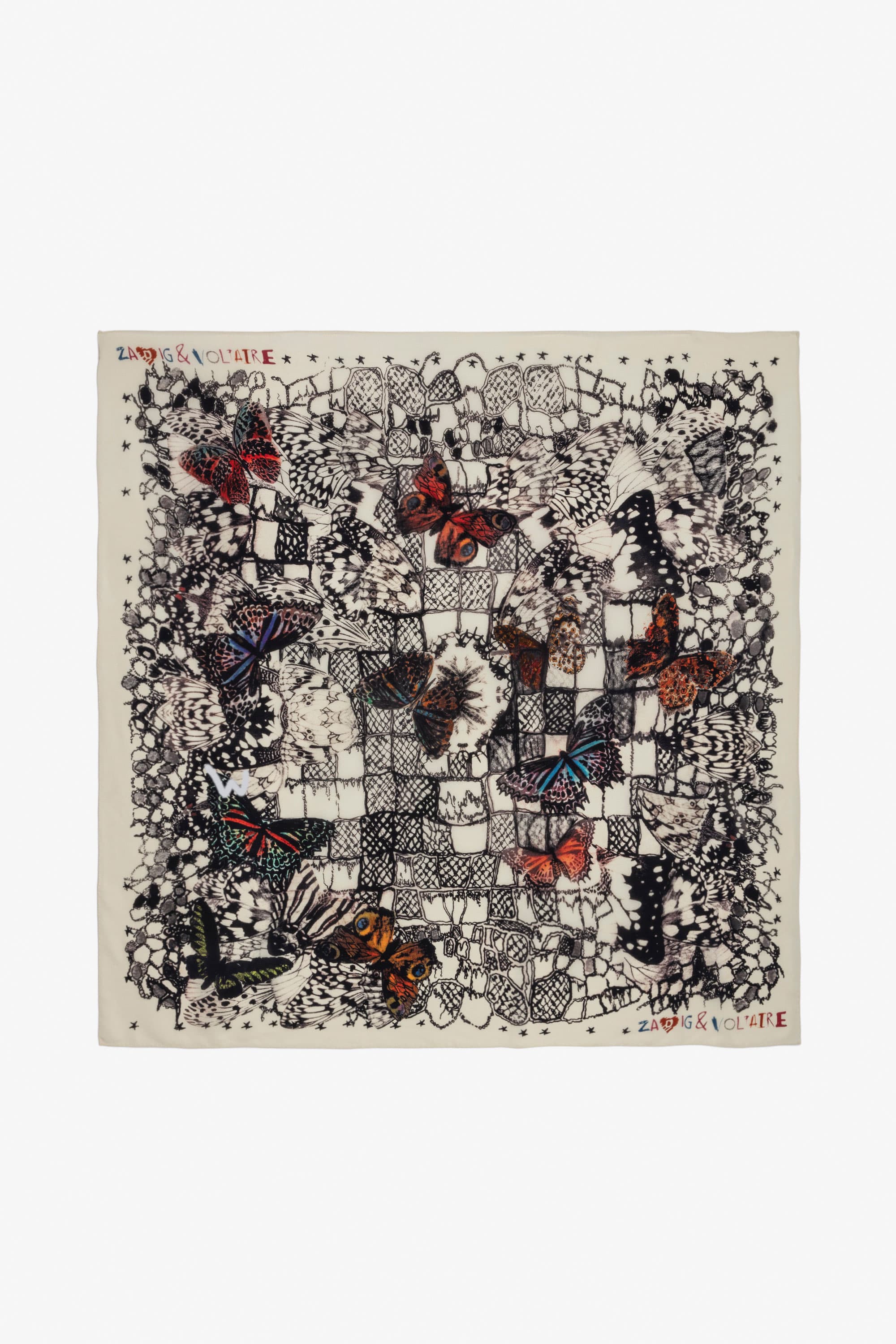 Blondie Butterfly Silk Scarf