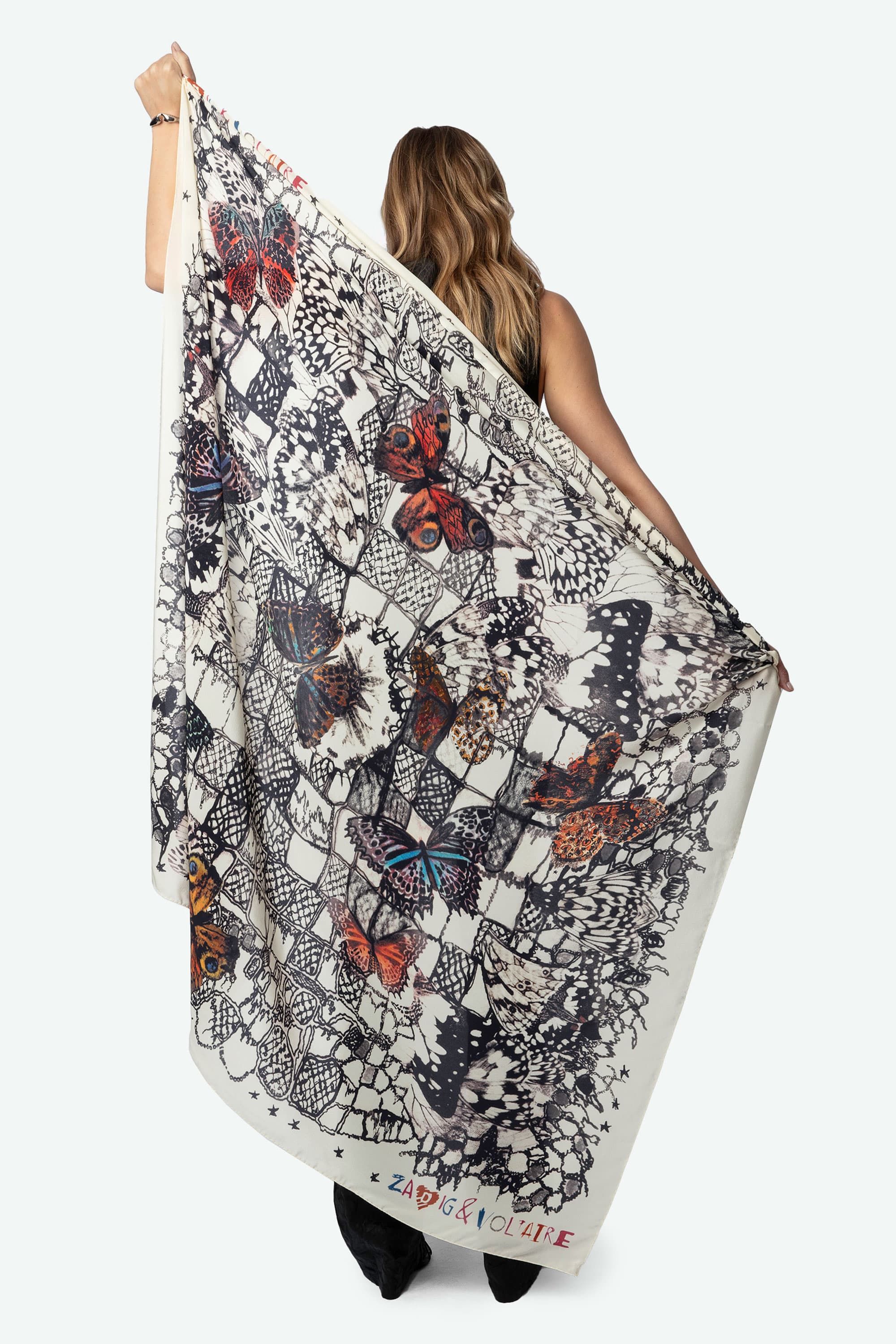 Blondie Butterfly Silk Scarf