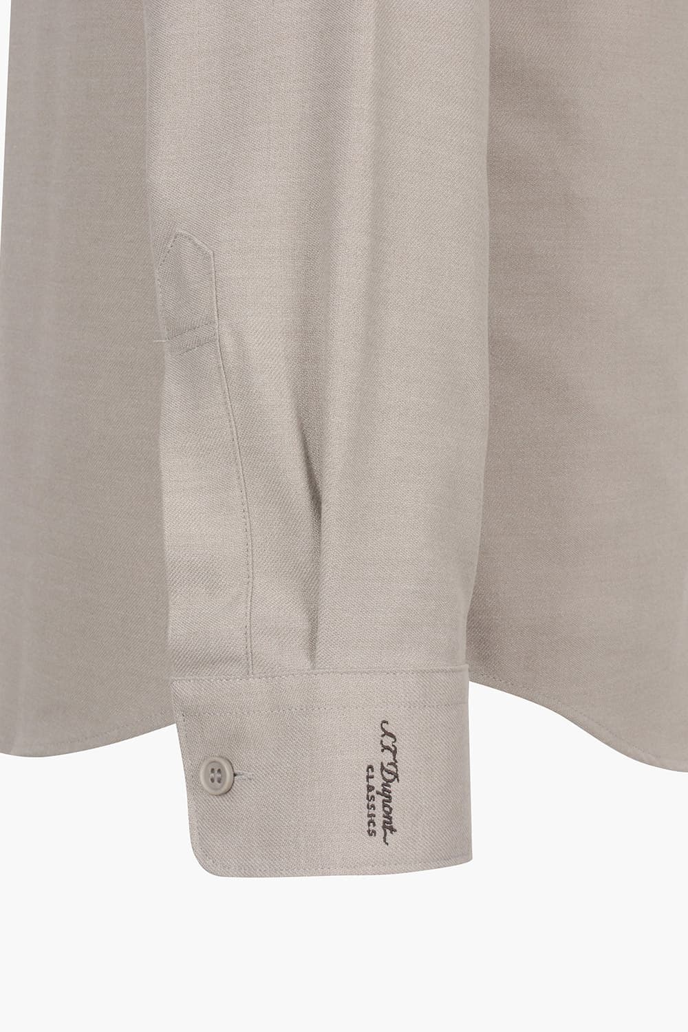 솔리드 기모 트리콜로르 956 컴포터블(뉴 캐주얼 핏) 셔츠 베이지 SE4FM22LS956SBE