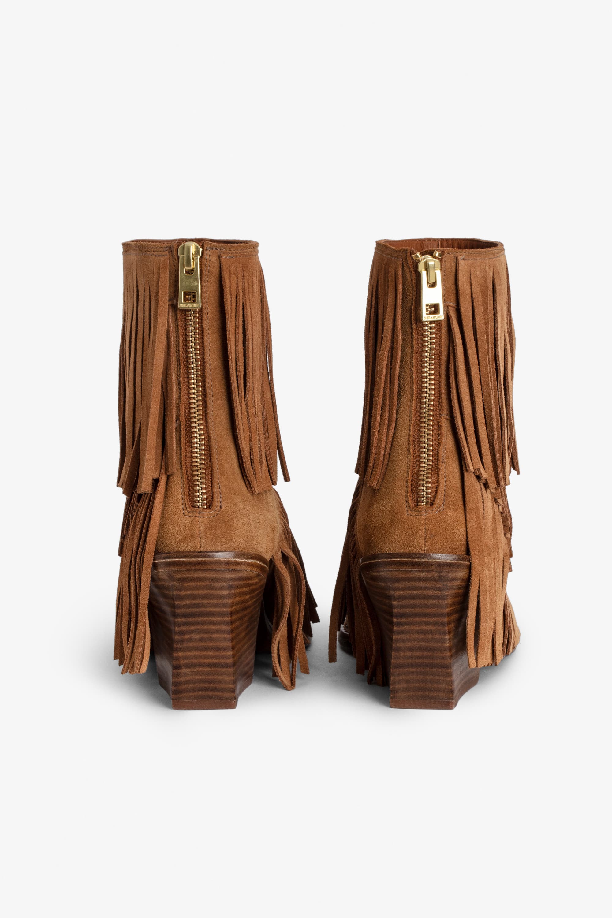 Cara Fringes Suede Ankle Boots