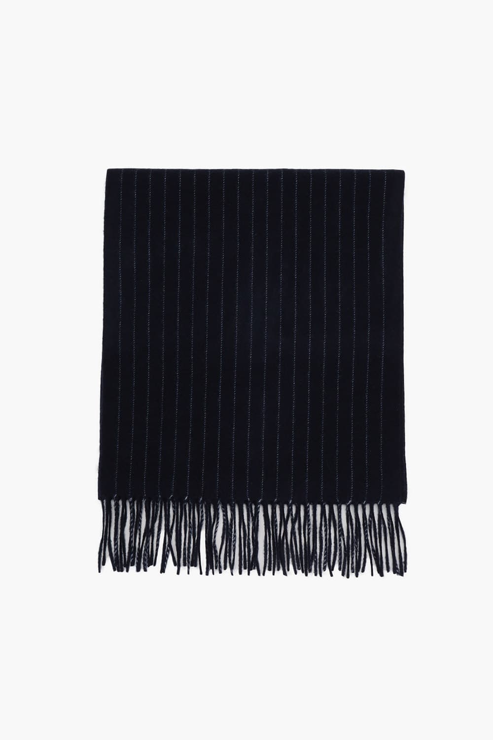 울 100 STRIPE WOOL 머플러 네이비 RE4FMBBSC102R65