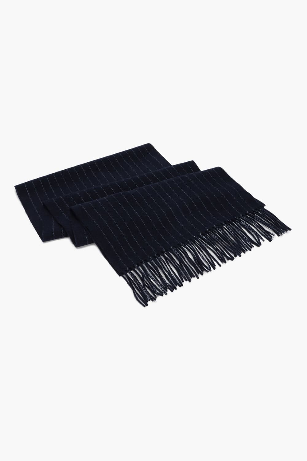 울 100 STRIPE WOOL 머플러 네이비 RE4FMBBSC102R65