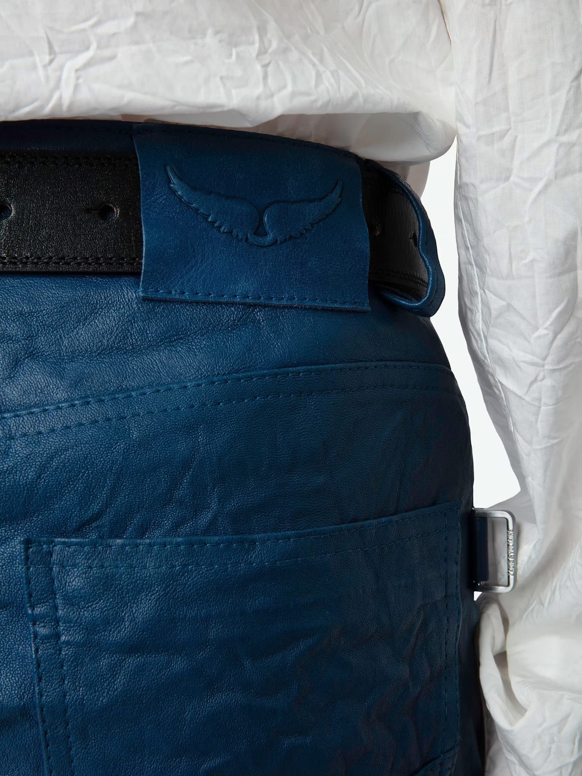 Hippie Crinkled Leather Pants