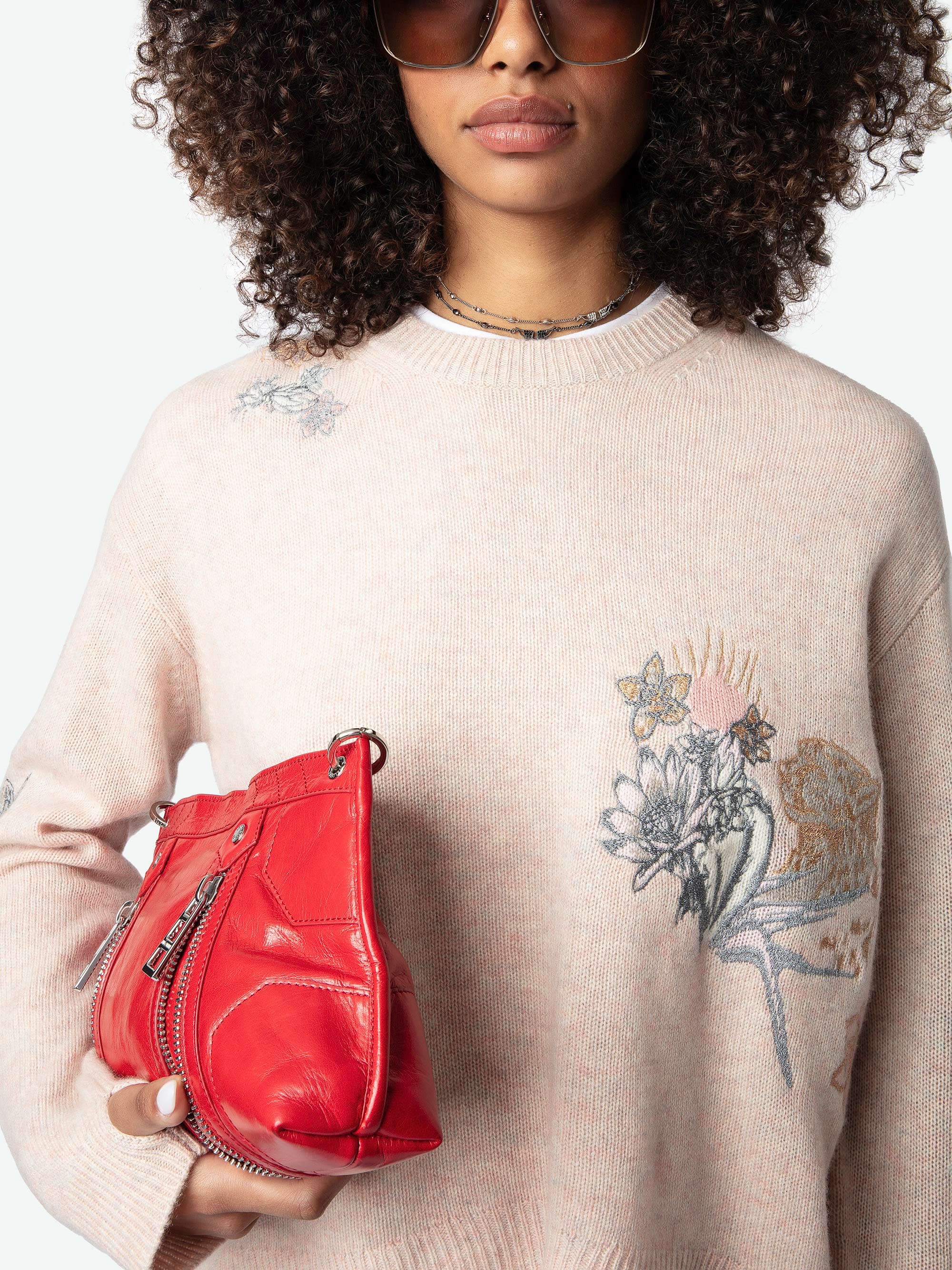Markus Flower Cashmere Sweater