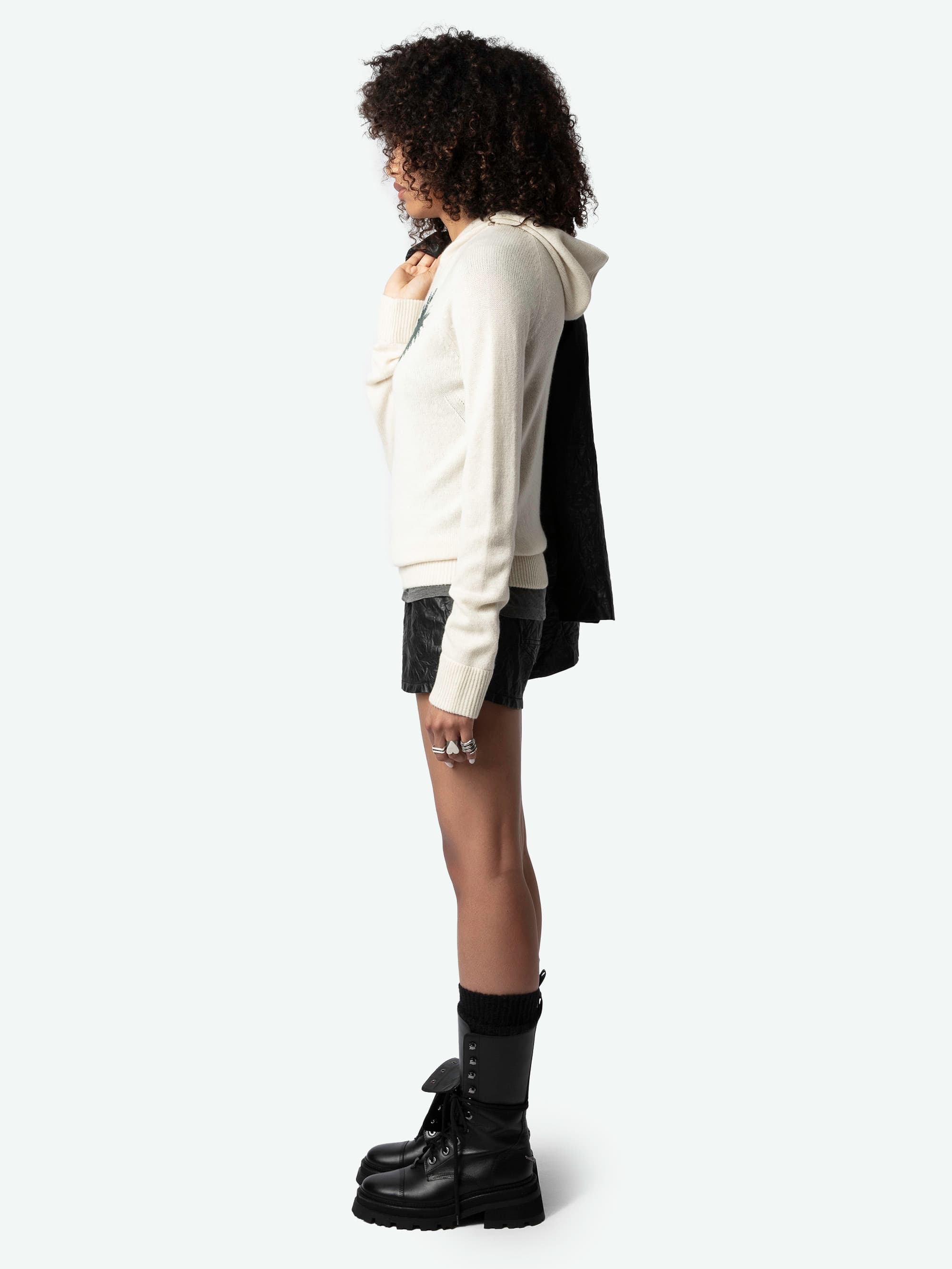 Moony Heart Cashmere Sweater