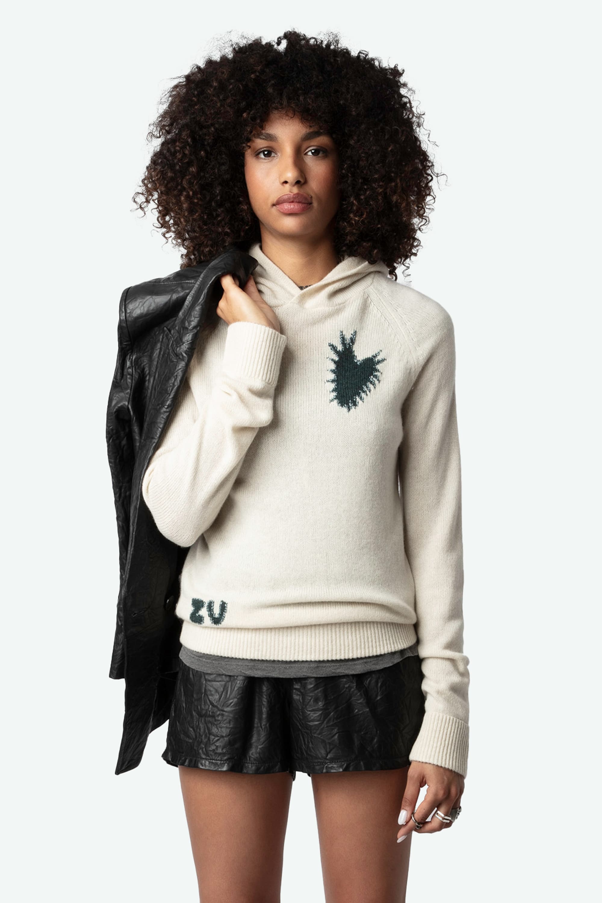 Moony Heart Cashmere Sweater