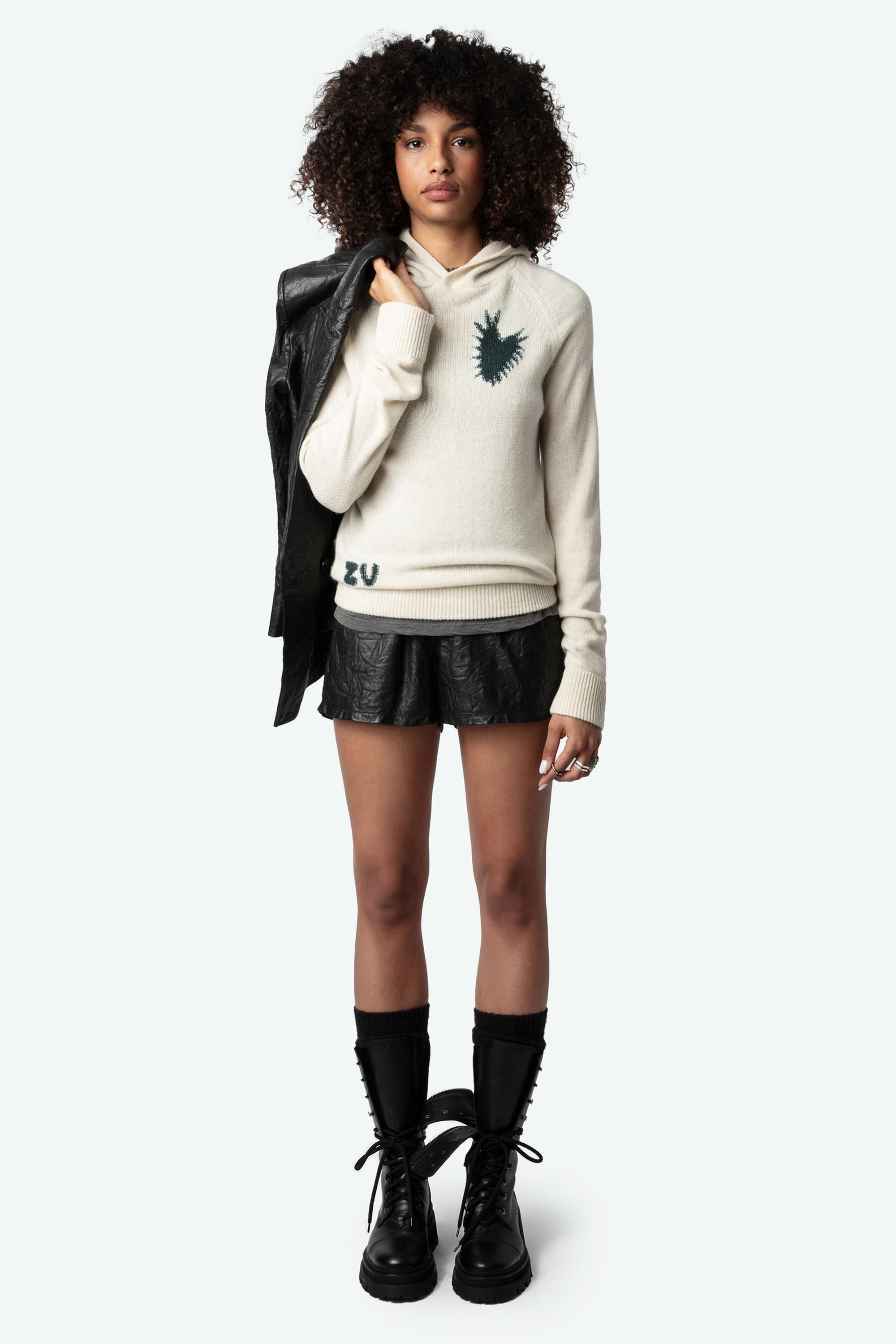 Moony Heart Cashmere Sweater