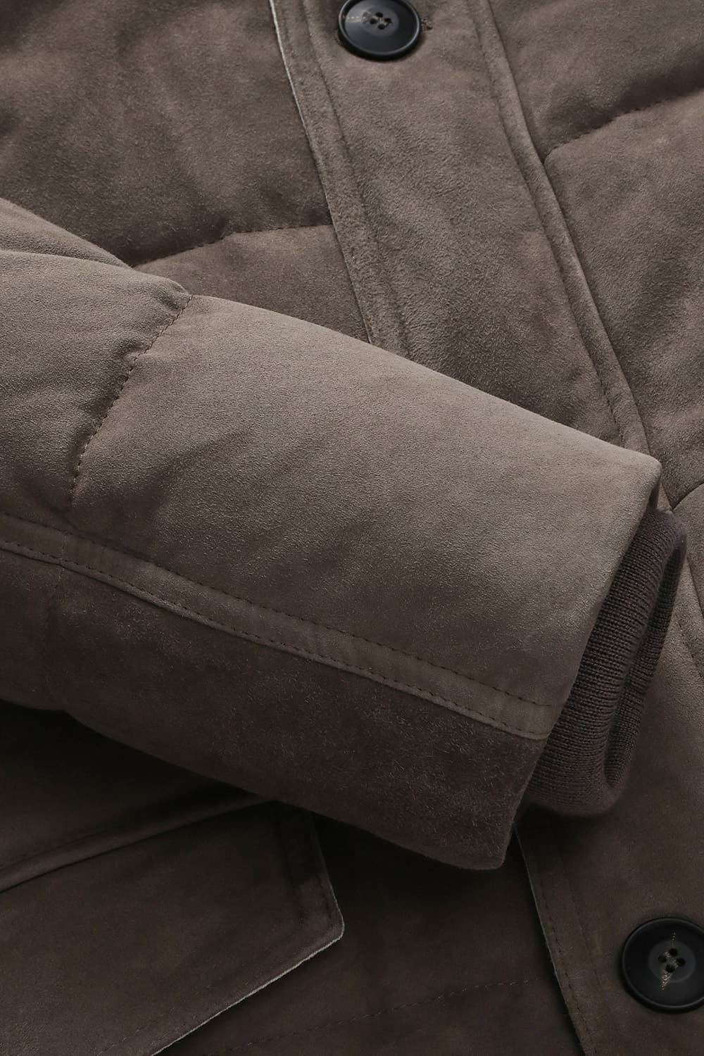 염소 스킨 Suede jumper 다크브라운 점퍼 RE4FMMALE803R86