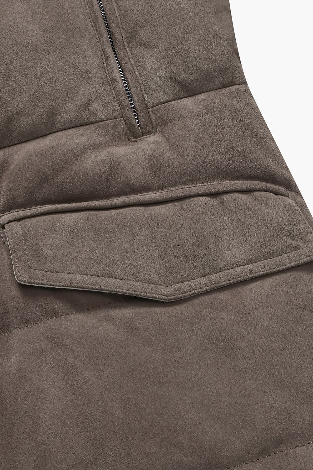 염소 스킨 Suede jumper 다크브라운 점퍼 RE4FMMALE803R86