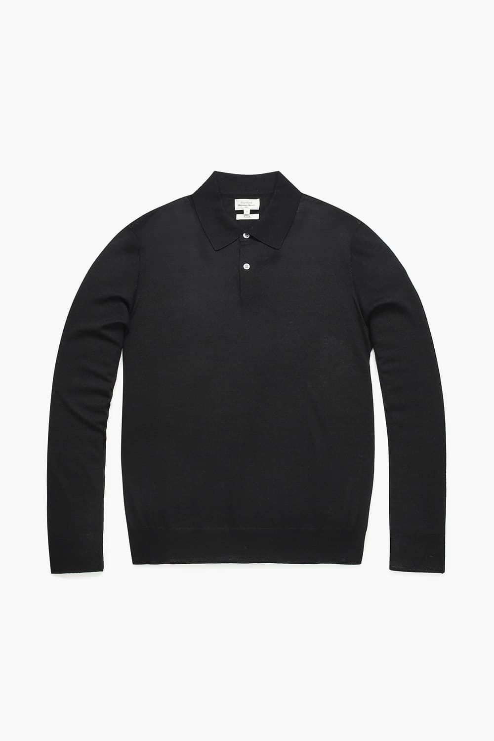 울100 MERINO POLO 블랙 니트 QE4FMHTKN101Q99