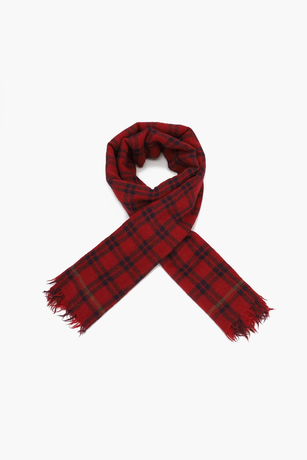 울100 BUFFALO CHECK SCARF 레드 머플러 QE4FMHTSC102Q44