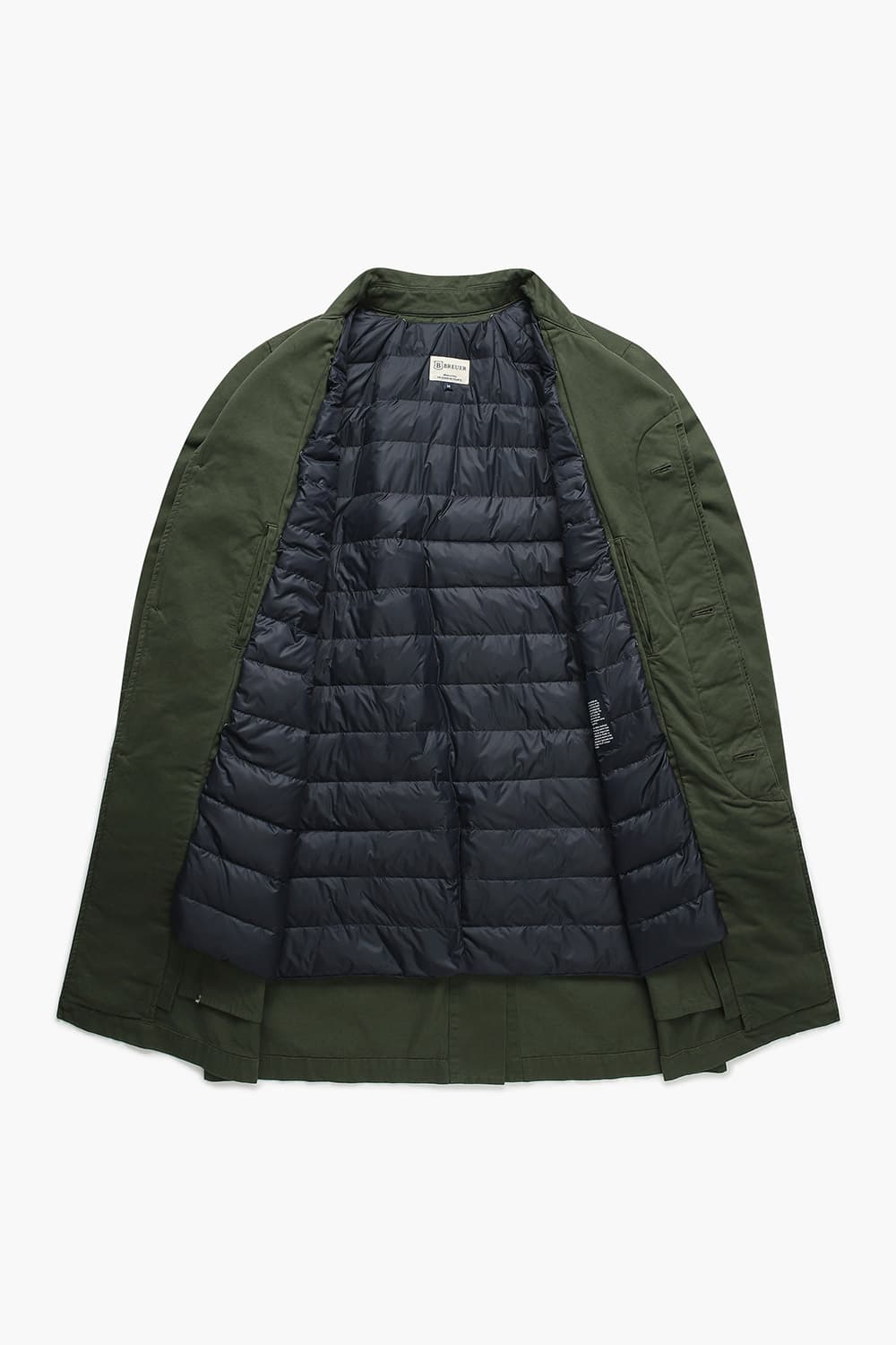 면100 Borart 다운 카키 아우터 RE4FMBAOT103R78