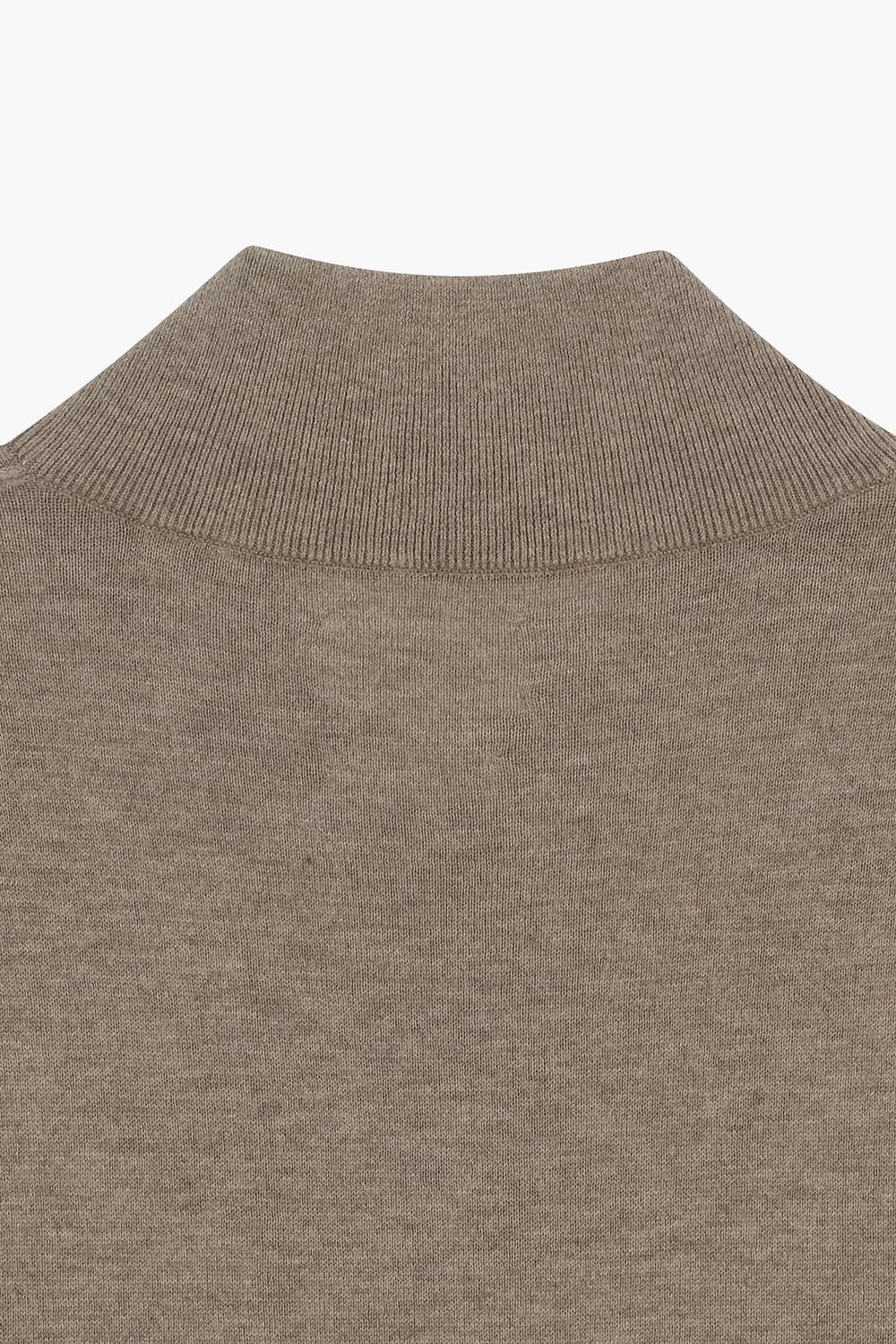 캐시믹스 하프집업 니트 라이트 브라운 QE5SMHTKN104Q80