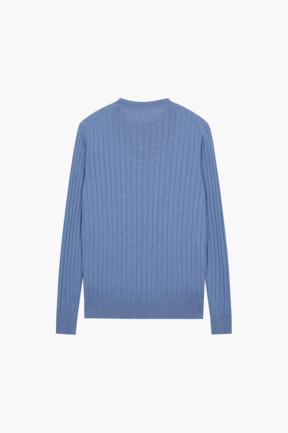 코튼 리브 긴팔 니트 블루 RE5SMBAKN103R63
