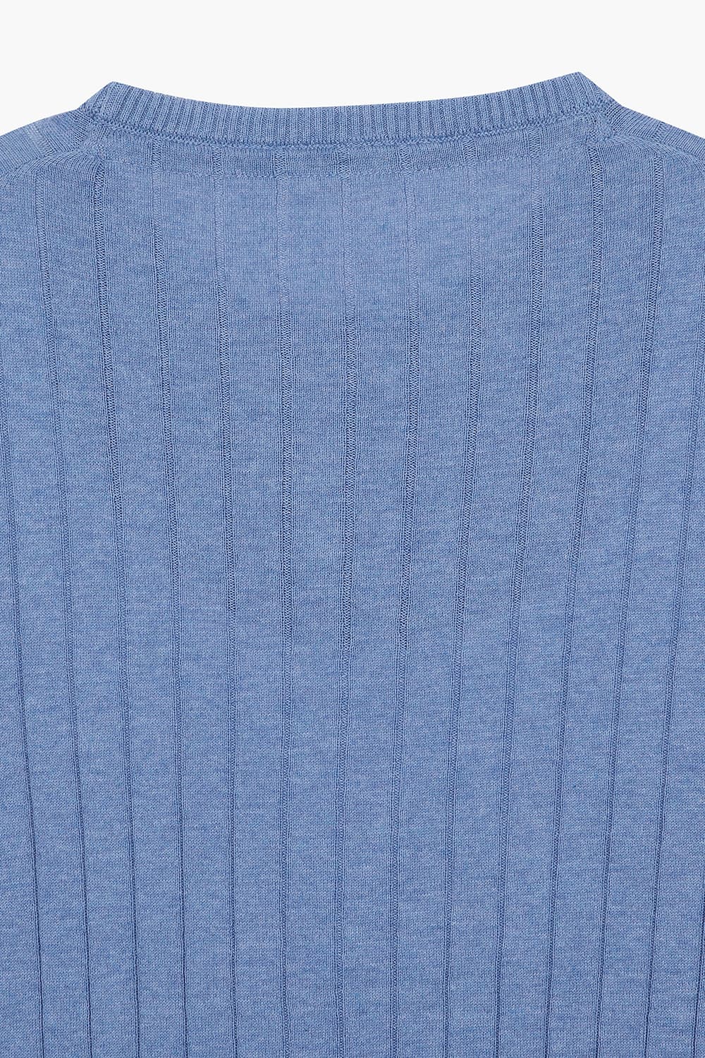 코튼 리브 긴팔 니트 블루 RE5SMBAKN103R63