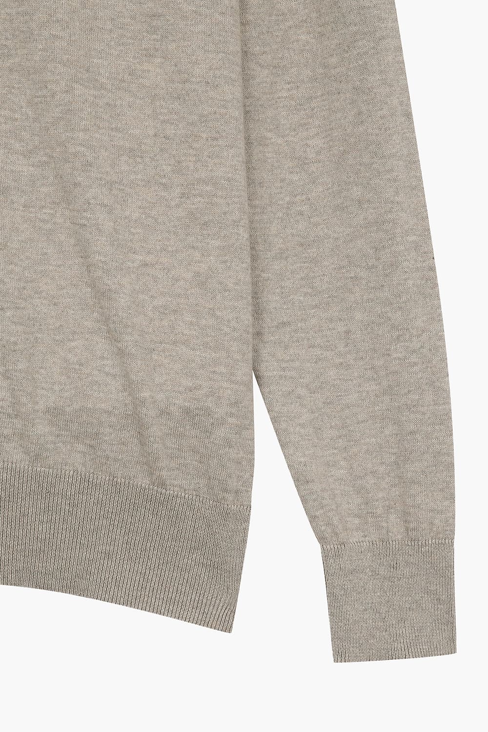 코튼 라운드 긴팔 니트 라이트 브라운 RE5SMBAKN102R80