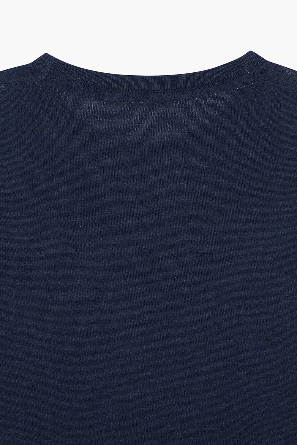 코튼 라운드 긴팔 니트 네이비 RE5SMBAKN102R66
