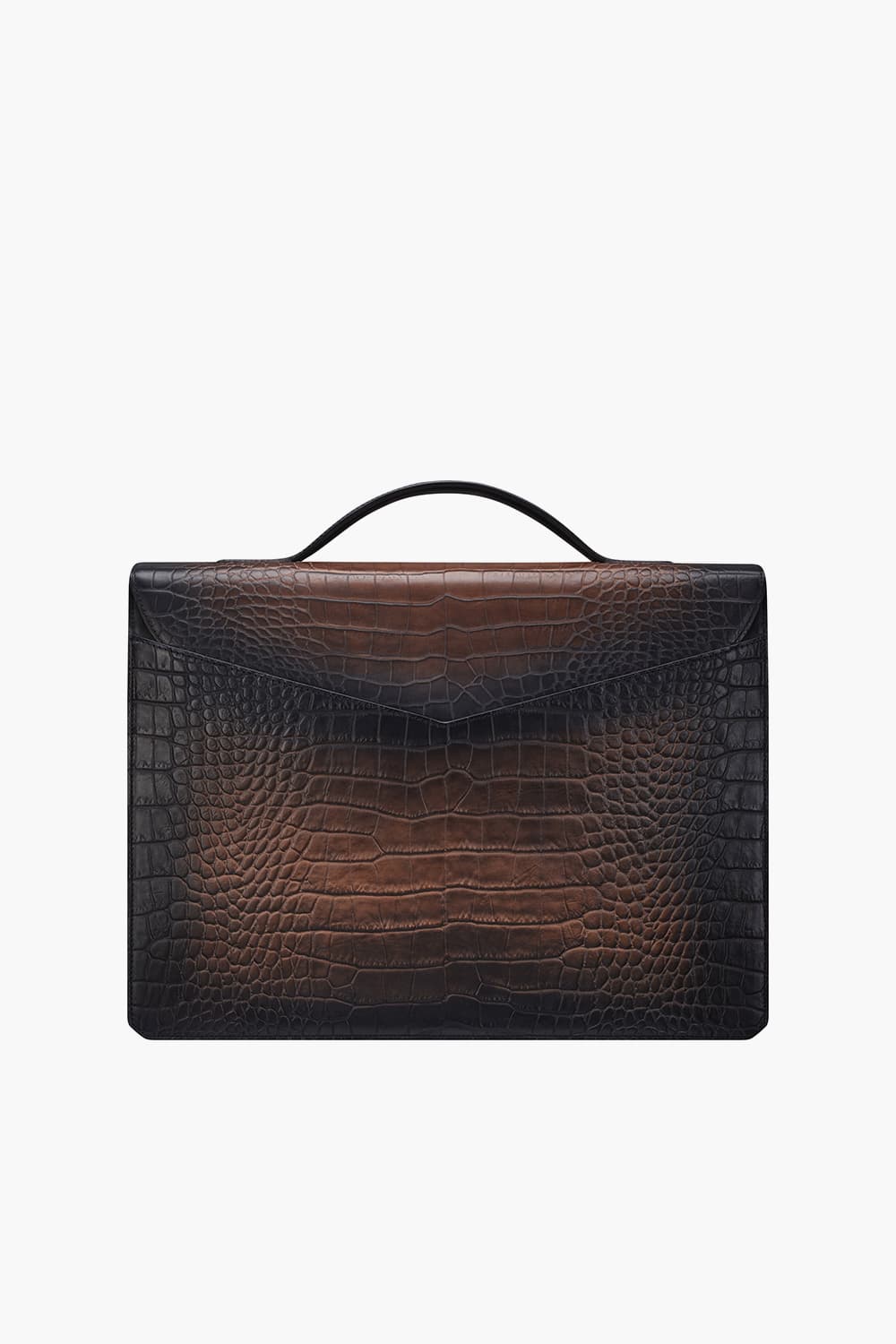 24 르글랑 아뜰리에 크로코패턴 브리프케이스 하바나 CG191474Z