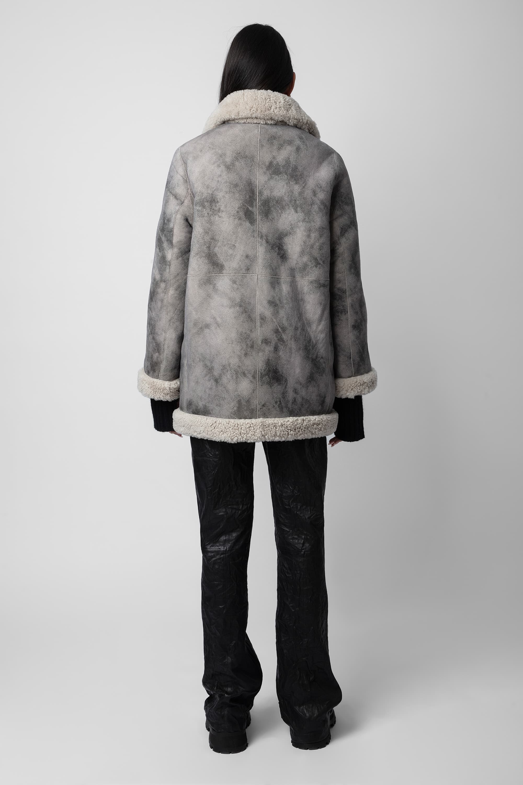 Magdas Shearling Reversible Coat