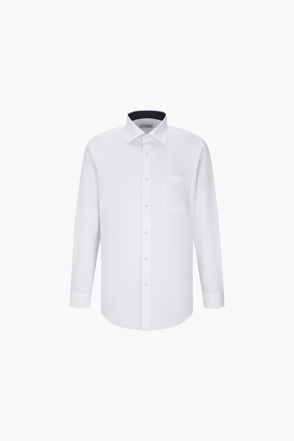 스트레치 배색 164 비즈니스 셔츠 화이트 SE4FM11LS164SWH