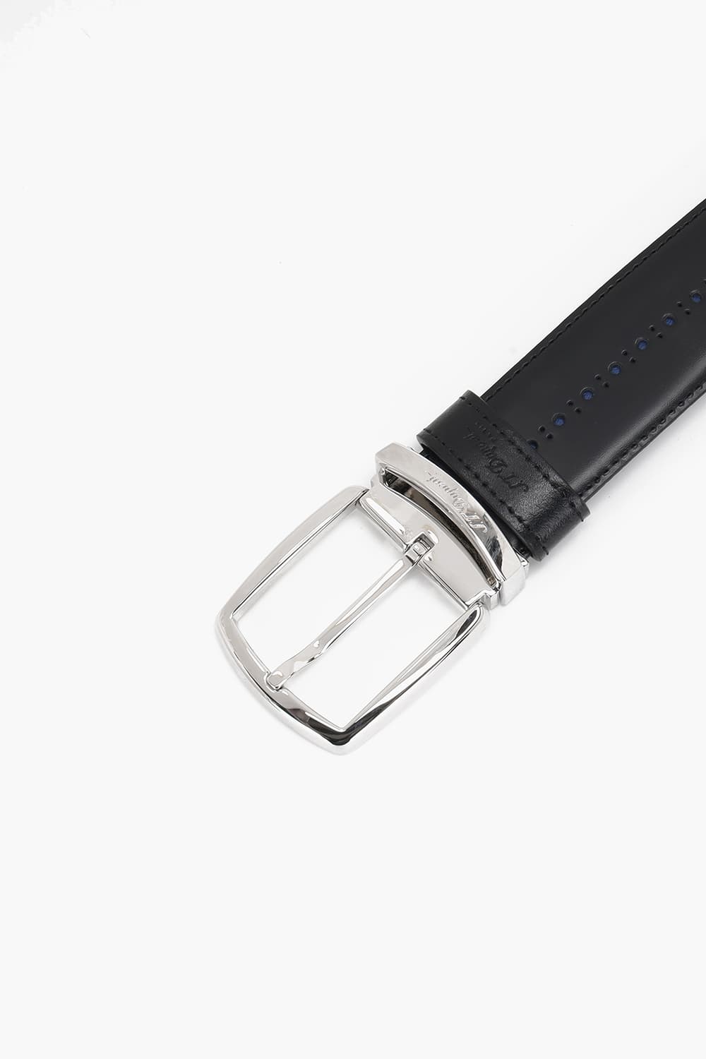 라인D 더비 35mm 벨트 팔라듐 핀버클 블랙 CJ9350121D