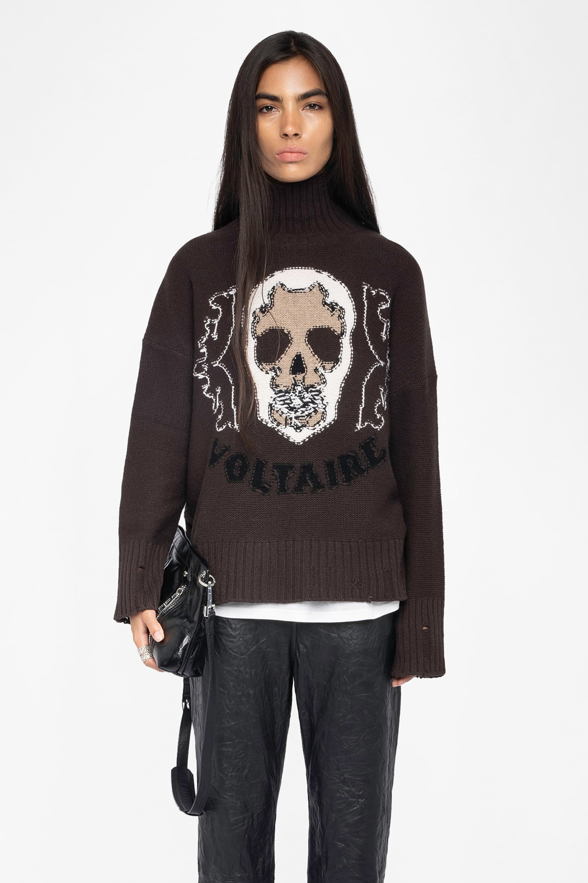 Bleeza Skull Wool Sweater