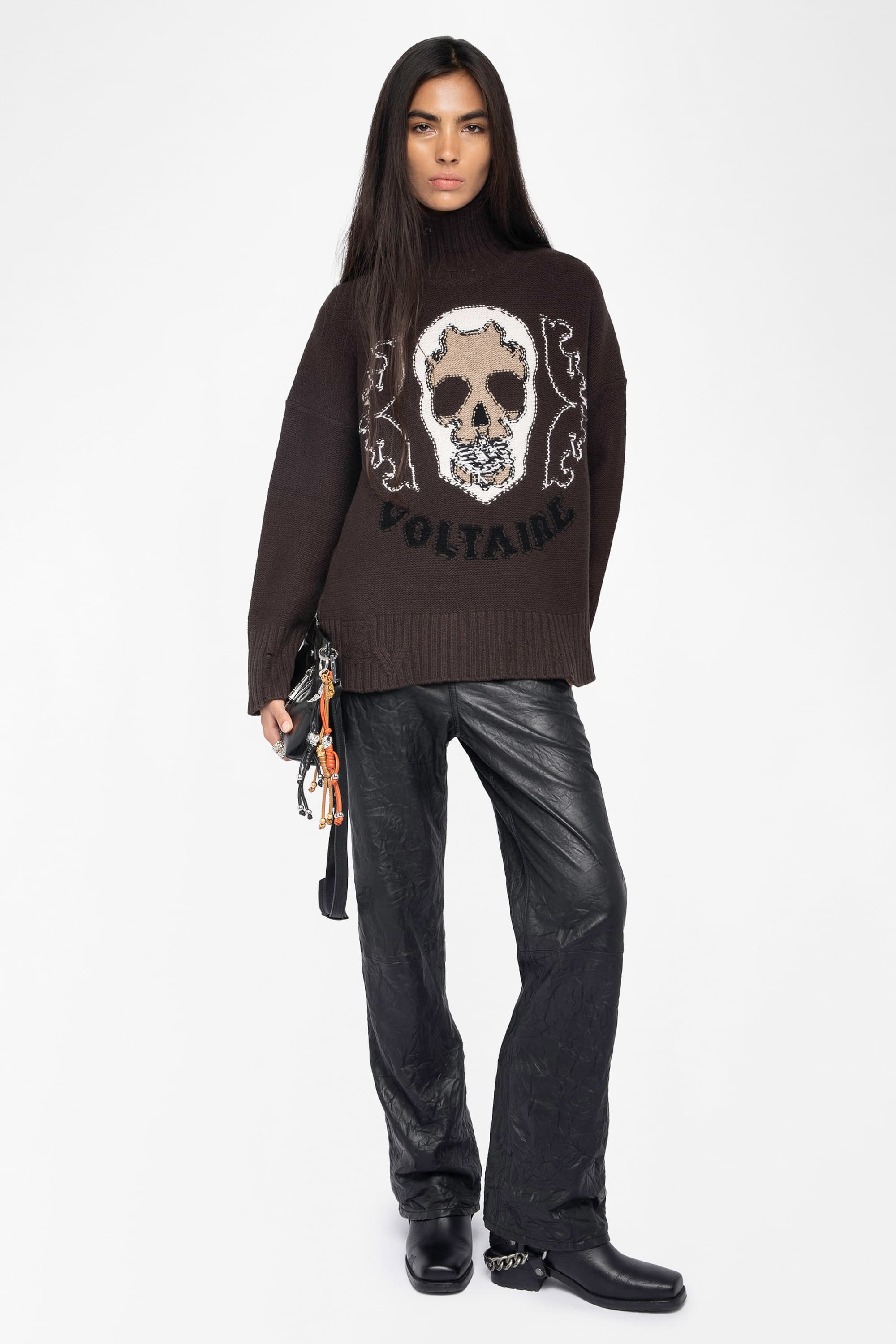 Bleeza Skull Wool Sweater