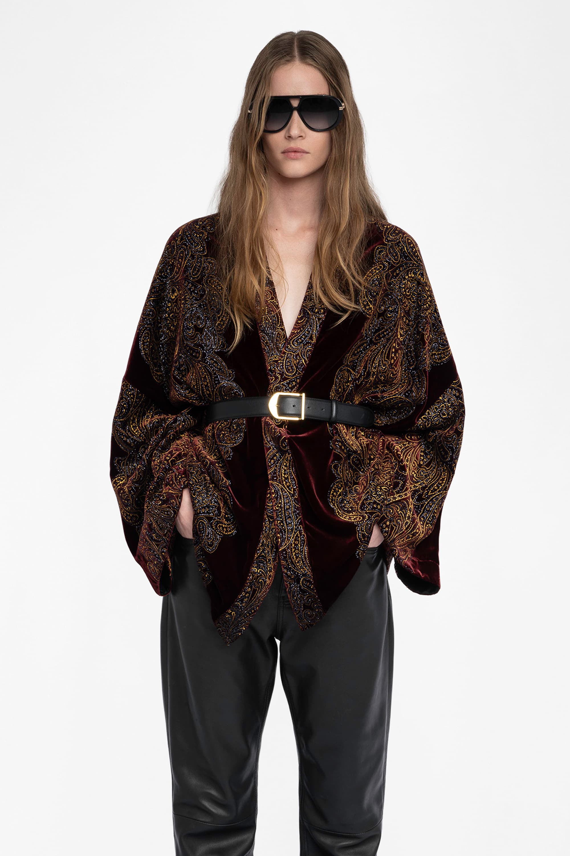 Paisley Velvet Cardigan