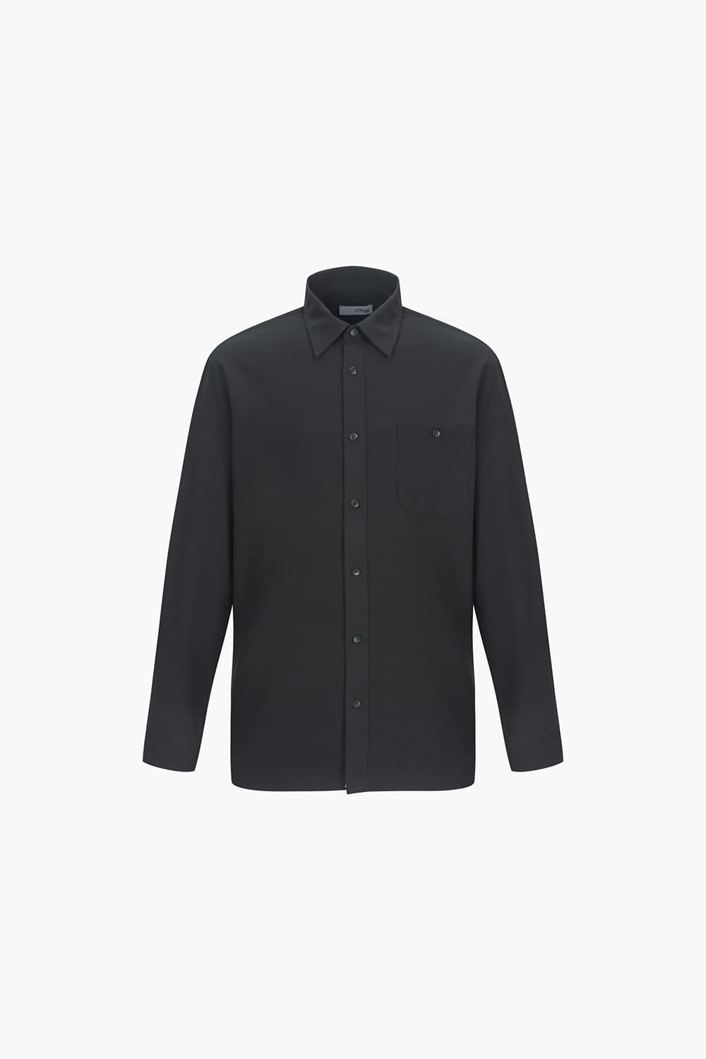 솔리드 기모 957 비즈니스(뉴 캐주얼 핏) 셔츠 다크그레이 SE4FM22LS957SDY