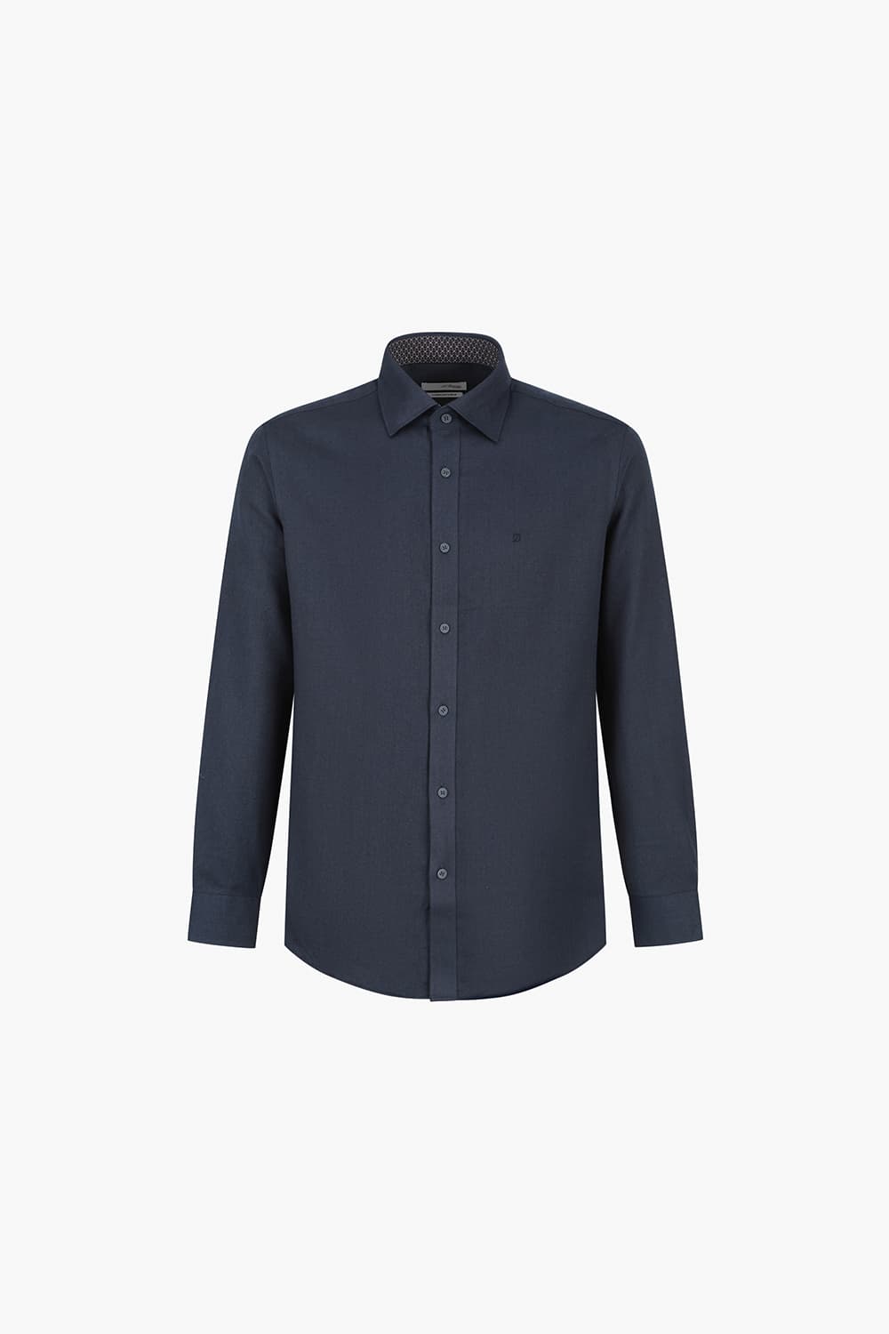 솔리드 기모 배색 781 컴포터블 셔츠 네이비 SE4FM22LS781SNY