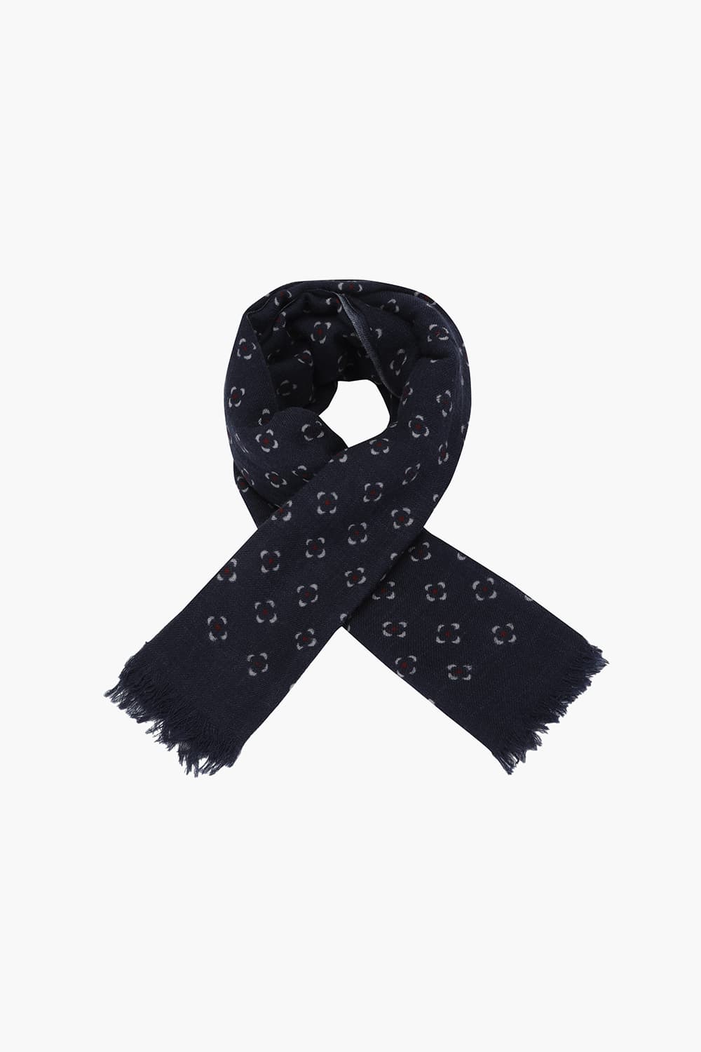 Indigo Wool Scarf QE5FMHTSC201Q66