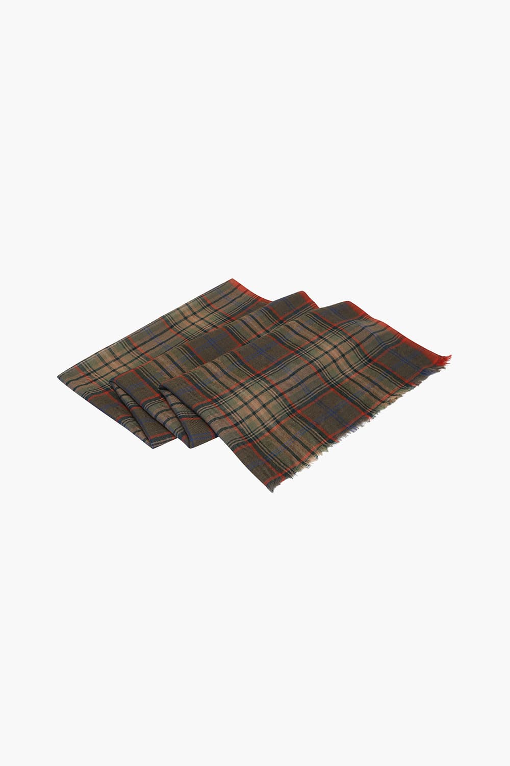 Tartan Check Wool Scarf QE5FMHTSC202Q44